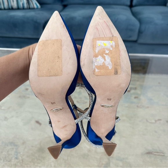 Badgley Mischka Women's Kamilah Pump Royal Blue Satin size 5.5 - Picture 15 of 15